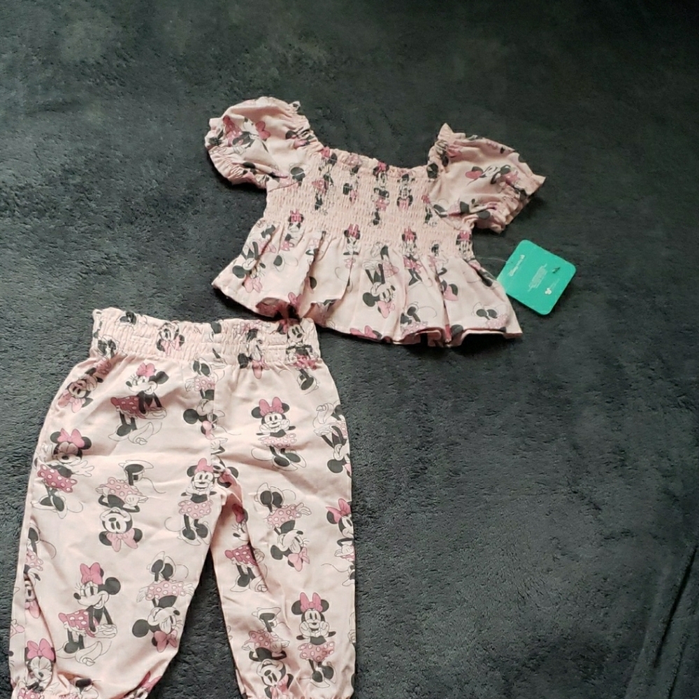 Pink Minnie Mouse Toddler Outfit